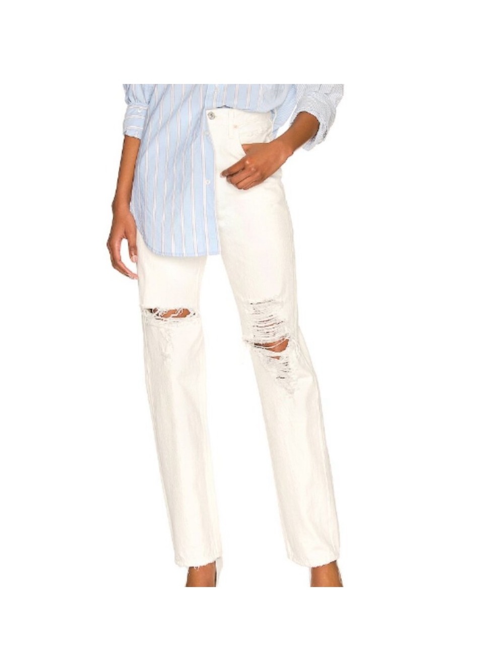 Citizens of Humanity Eva White Distressed Jeans Size 29